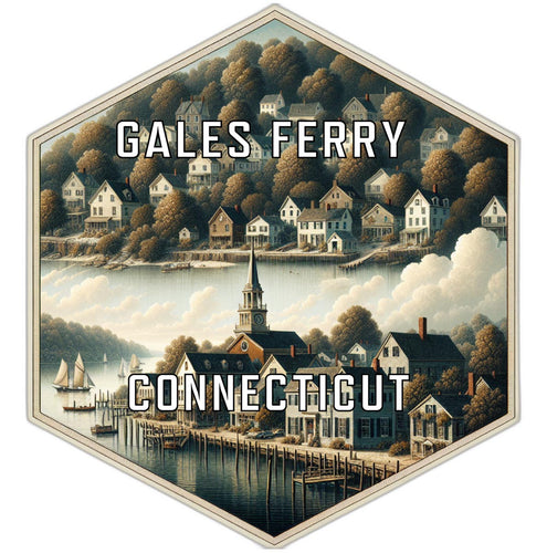 Gales Ferry Connecticut Travel Destination Souvenir Vinyl Decal Sticker 2-Inch