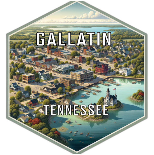 Gallatin Tennessee Travel Destination Souvenir Vinyl Decal Sticker 4-Inch