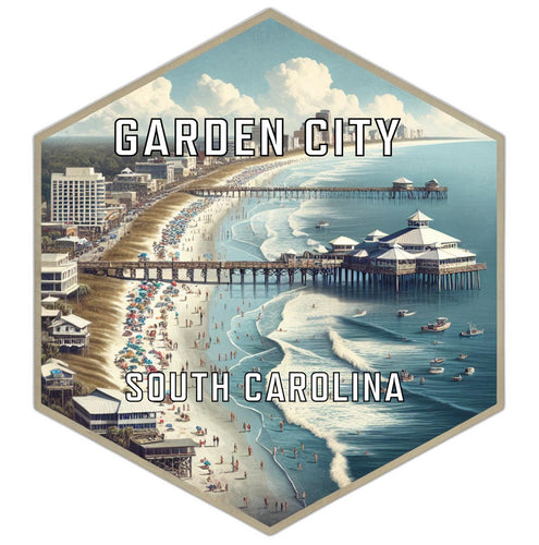 Garden City South Carolina Travel Destination Souvenir Vinyl Decal Sticker 2-Inch