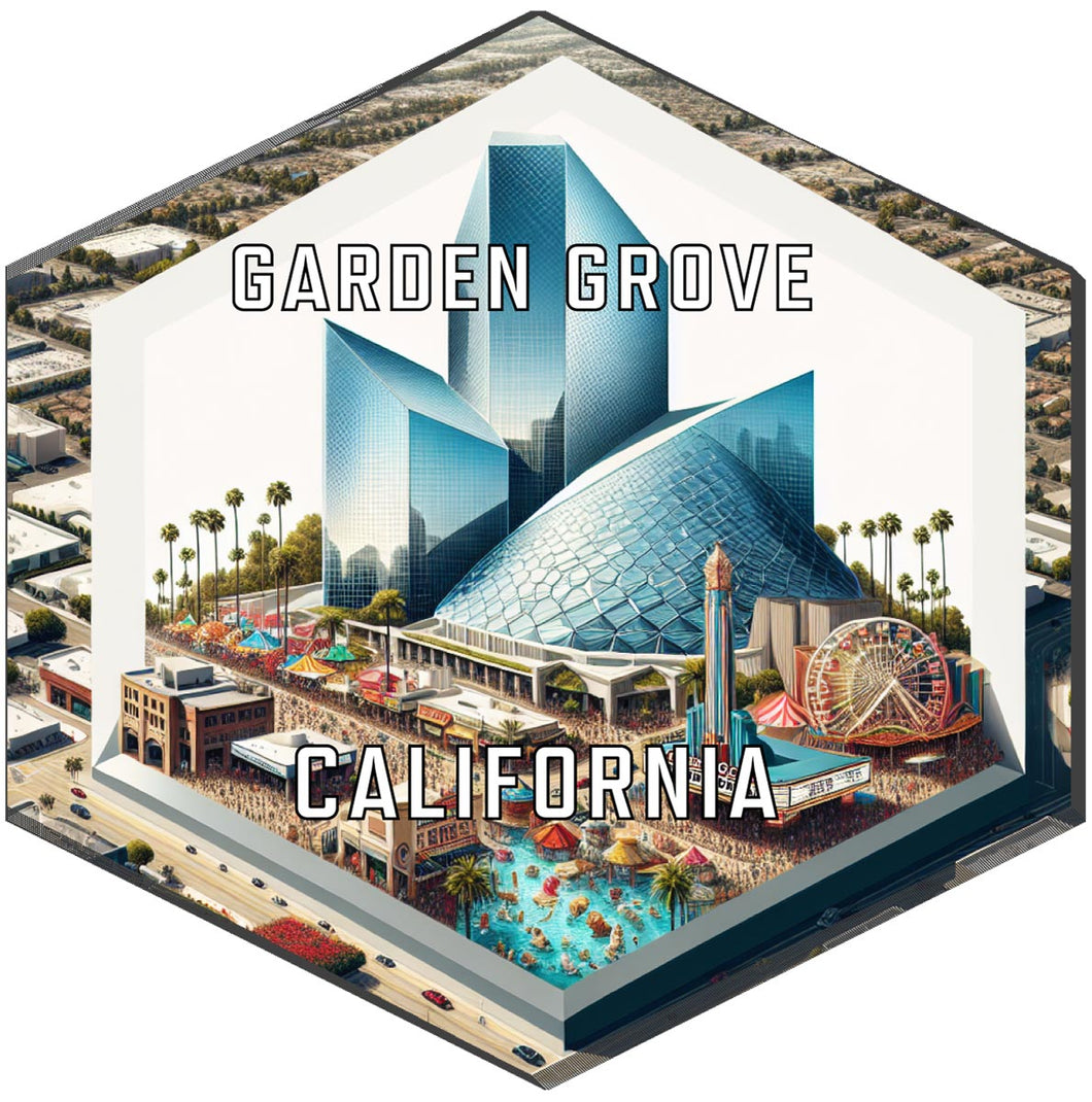 Garden Grove California Travel Destination Souvenir Vinyl Decal Sticker 2-Inch