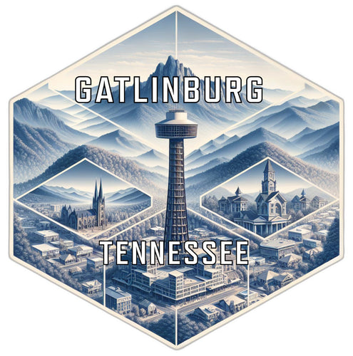 Gatlinburg Tennessee Travel Destination Souvenir Vinyl Decal Sticker 2-Inch