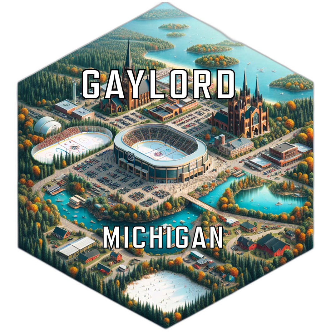 Gaylord Michigan Travel Destination Souvenir Vinyl Decal Sticker 2-Inch