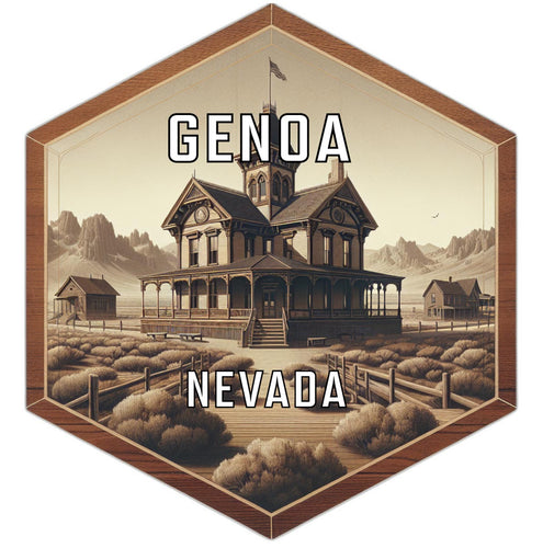 Genoa Nevada Travel Destination Souvenir Vinyl Decal Sticker 2-Inch
