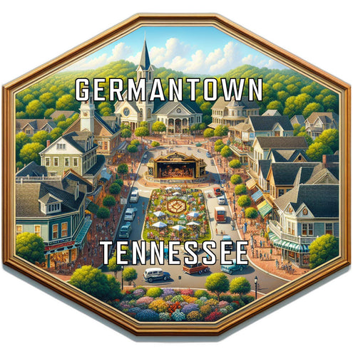 Germantown Tennessee Travel Destination Souvenir Vinyl Decal Sticker 2-Inch