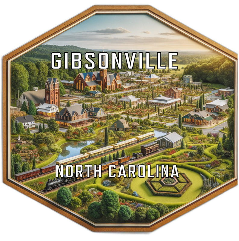 Gibsonville North Carolina Travel Destination Souvenir Vinyl Decal Sticker 2-Inch