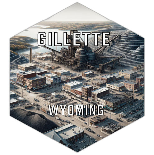 Gillette Wyoming Travel Destination Souvenir Vinyl Decal Sticker 2-Inch