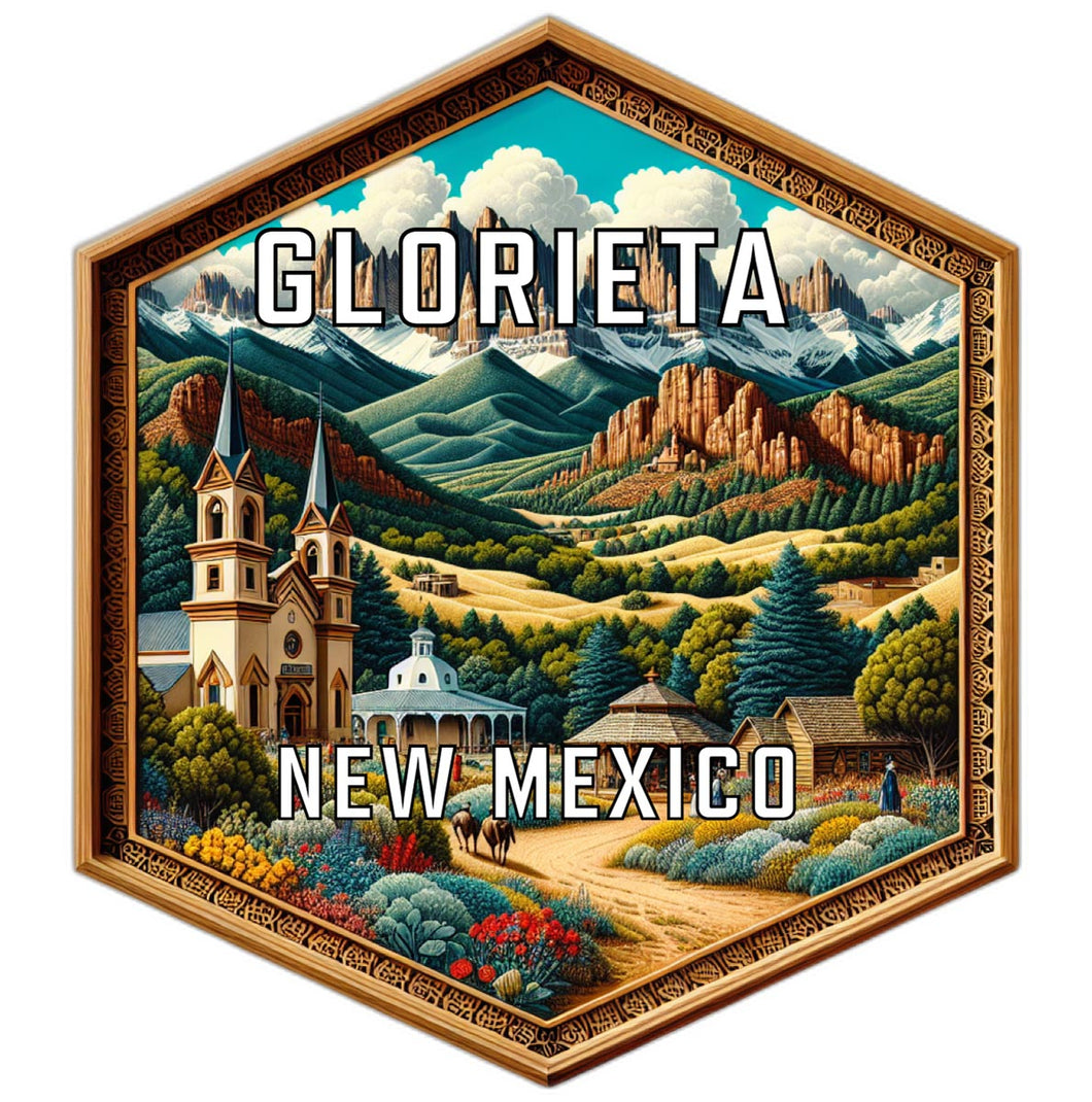 Glorieta New Mexico Travel Destination Souvenir Vinyl Decal Sticker 2-Inch