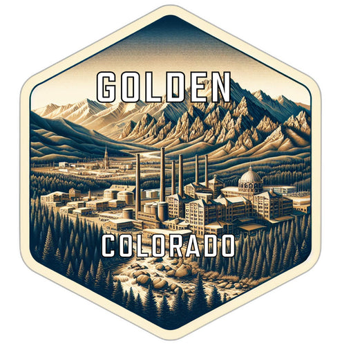 Golden Colorado Travel Destination Souvenir Vinyl Decal Sticker 6-Inch