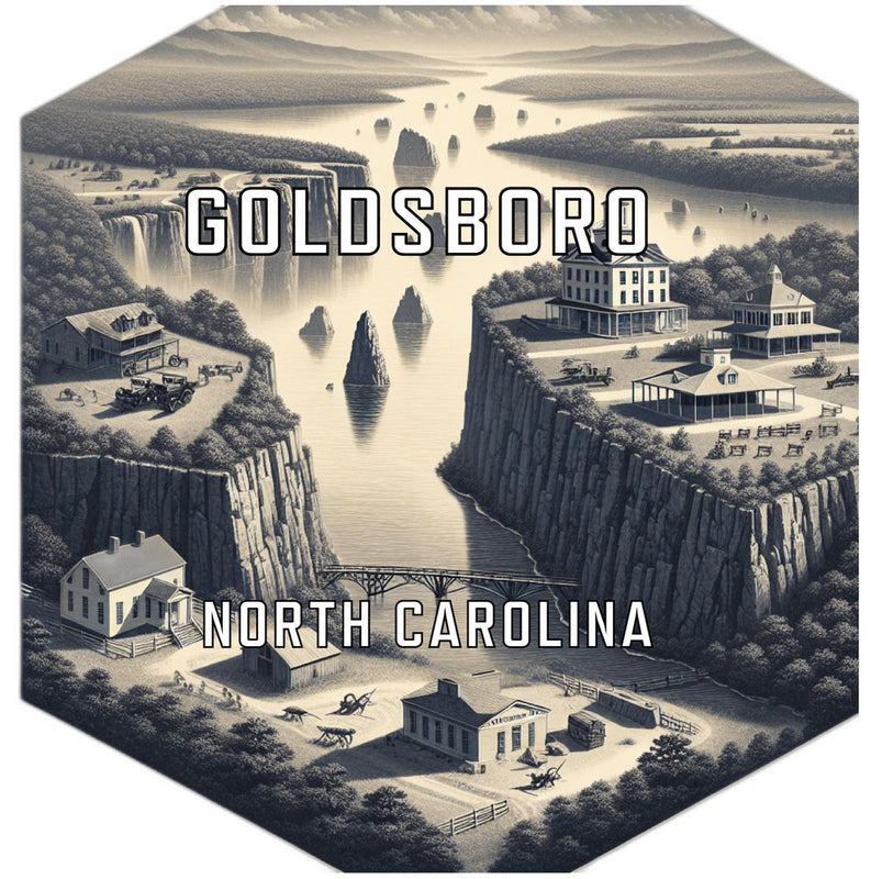 Goldsboro North Carolina Travel Destination Souvenir Vinyl Decal Sticker 6-Inch