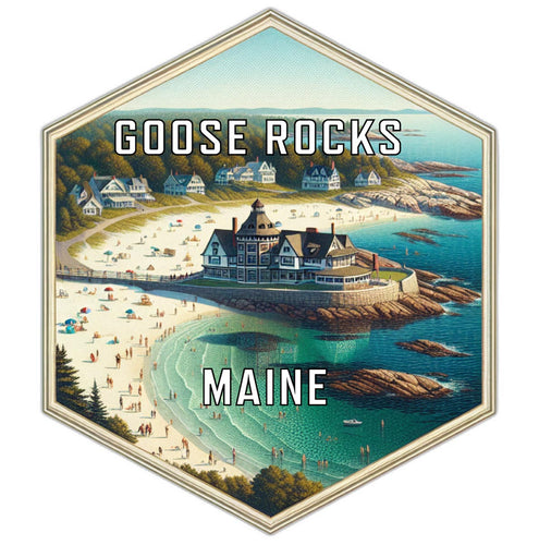 Goose Rocks Maine Travel Destination Souvenir Vinyl Decal Sticker 2-Inch