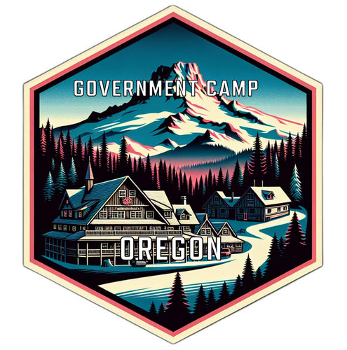 Government Camp Oregon Travel Destination Souvenir Vinyl Decal Sticker 4-Inch