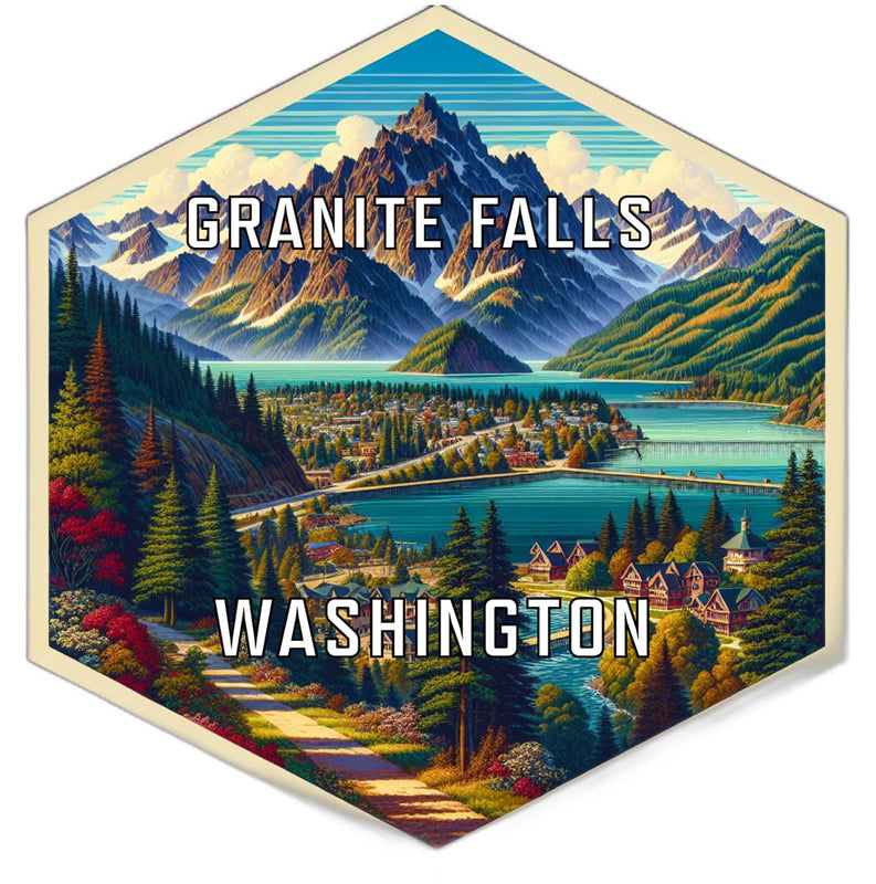 Granite Falls Washington Travel Destination Souvenir Vinyl Decal Sticker 6-Inch