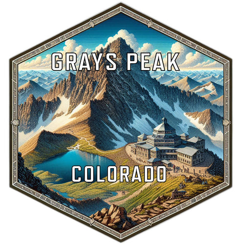Grays Peak Colorado Travel Destination Souvenir Vinyl Decal Sticker 2-Inch
