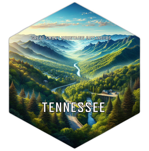 Great Smoky Mountains Gatlinburg Tennessee Travel Destination Souvenir Vinyl Decal Sticker 2-Inch