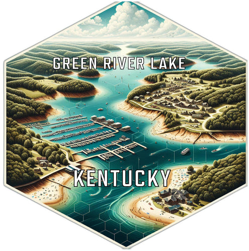 Green River Lake Kentucky Travel Destination Souvenir Vinyl Decal Sticker 6-Inch