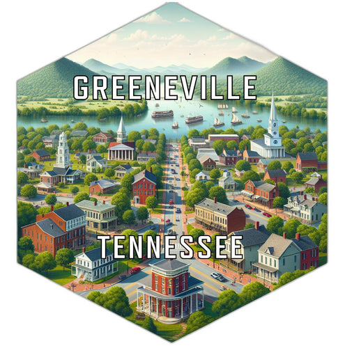 Greeneville Tennessee Travel Destination Souvenir Vinyl Decal Sticker 4-Inch