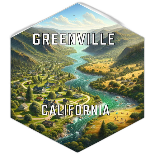 Greenville California Travel Destination Souvenir Vinyl Decal Sticker 6-Inch