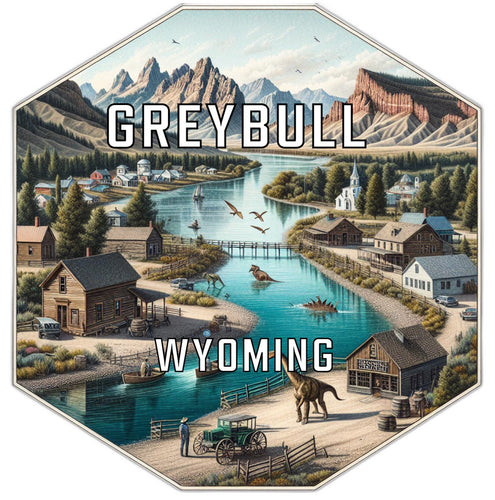Greybull Wyoming Travel Destination Souvenir Vinyl Decal Sticker 2-Inch