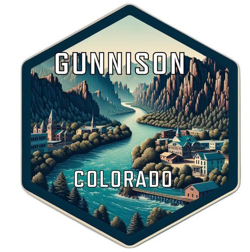 Gunnison Colorado Travel Destination Souvenir Vinyl Decal Sticker 2-Inch