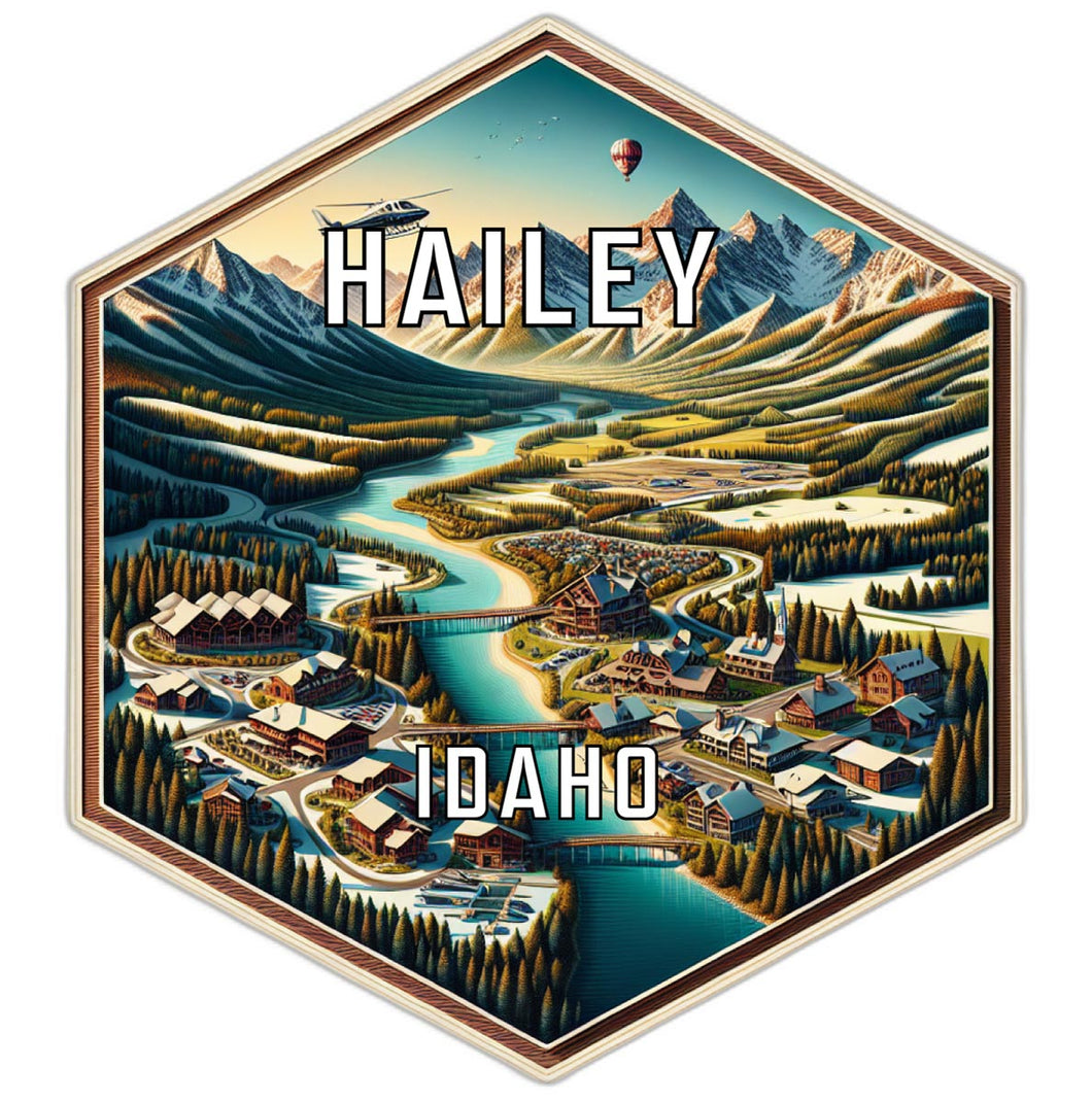 Hailey Idaho Travel Destination Souvenir Vinyl Decal Sticker 2-Inch