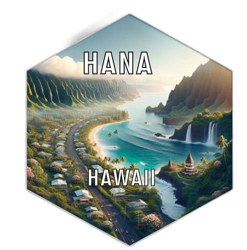 Hana Hawaii Travel Destination Souvenir Vinyl Decal Sticker 4-Inch