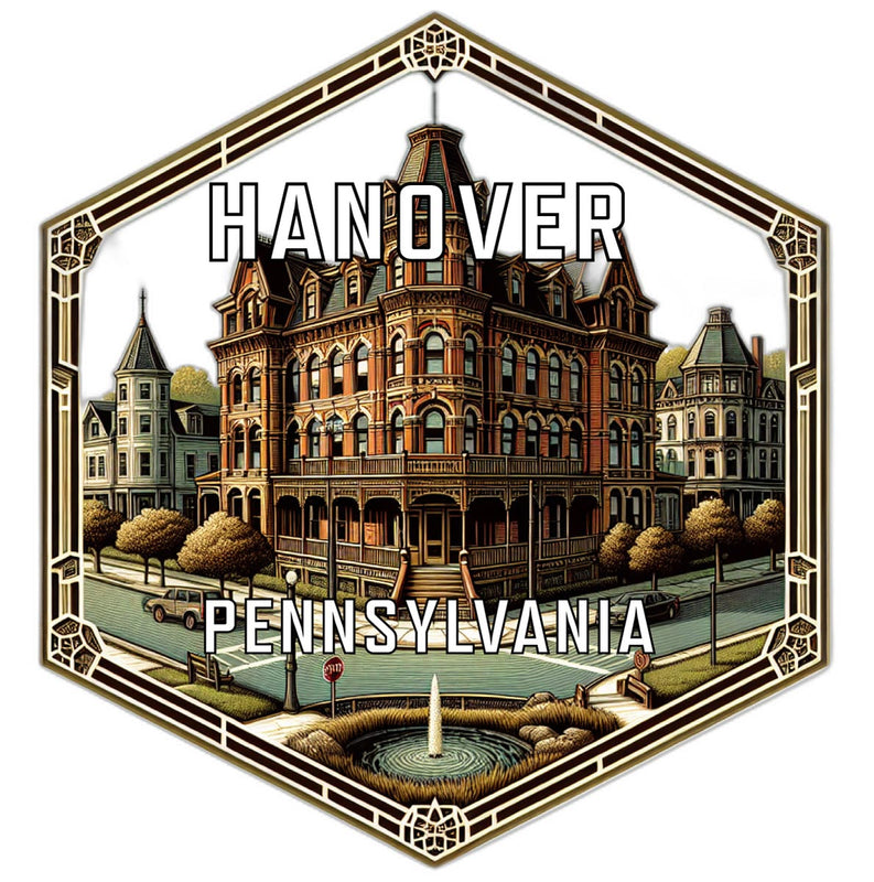 Hanover Pennsylvania Travel Destination Souvenir Vinyl Decal Sticker 2-Inch