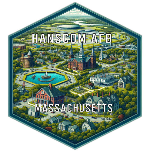 Hanscom Afb Massachusetts Travel Destination Souvenir Vinyl Decal Sticker 2-Inch