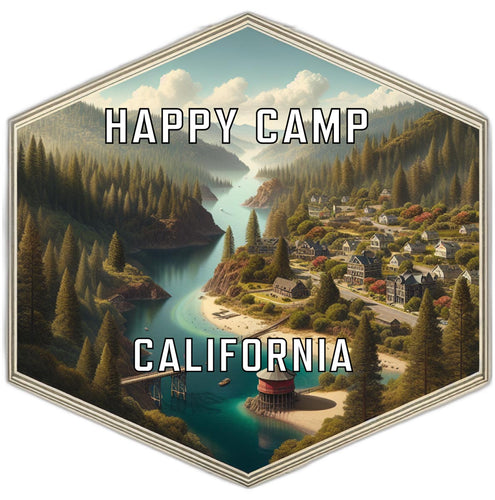 Happy Camp California Travel Destination Souvenir Vinyl Decal Sticker 6-Inch