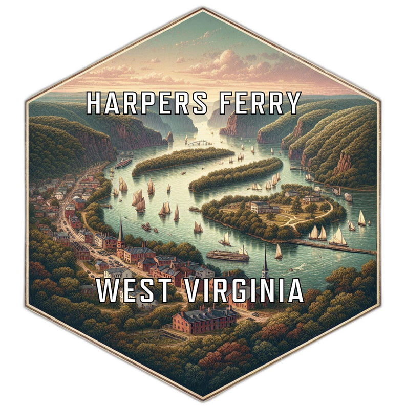 Harpers Ferry West Virginia Travel Destination Souvenir Vinyl Decal Sticker 2-Inch