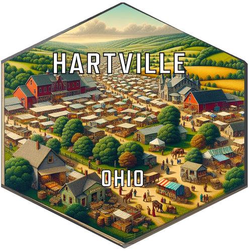 Hartville Ohio Travel Destination Souvenir Vinyl Decal Sticker 6-Inch