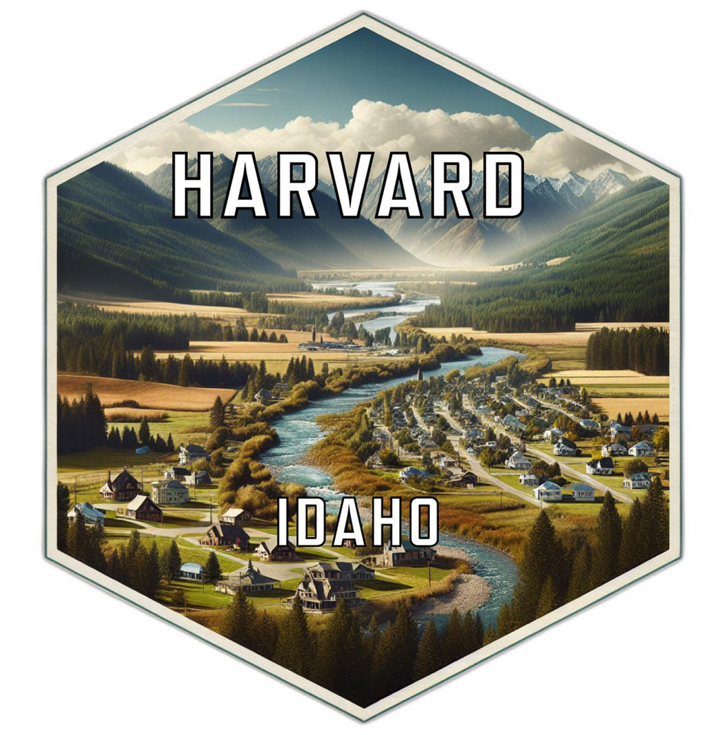 Harvard Idaho Travel Destination Souvenir Vinyl Decal Sticker 2-Inch