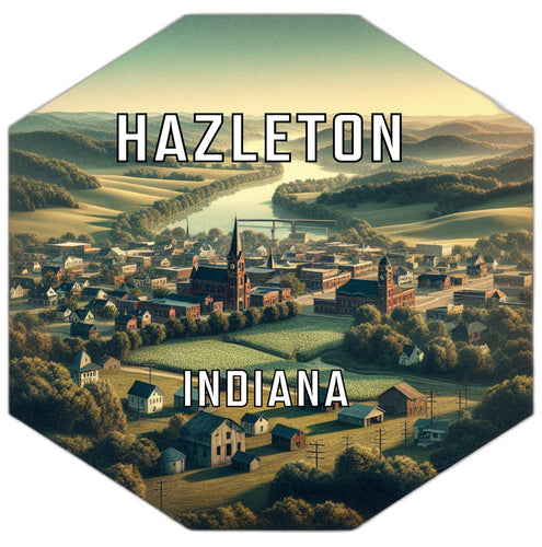 Hazleton Indiana Travel Destination Souvenir Vinyl Decal Sticker 2-Inch
