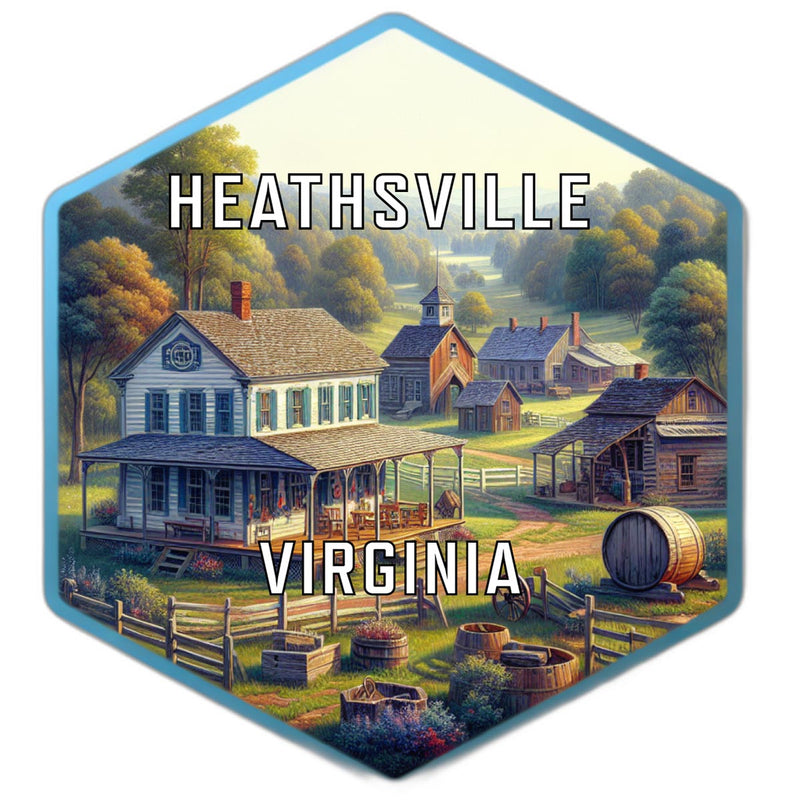 Heathsville Virginia Travel Destination Souvenir Vinyl Decal Sticker 2-Inch