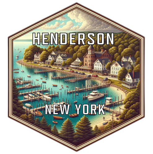 Henderson New York Travel Destination Souvenir Vinyl Decal Sticker 6-Inch