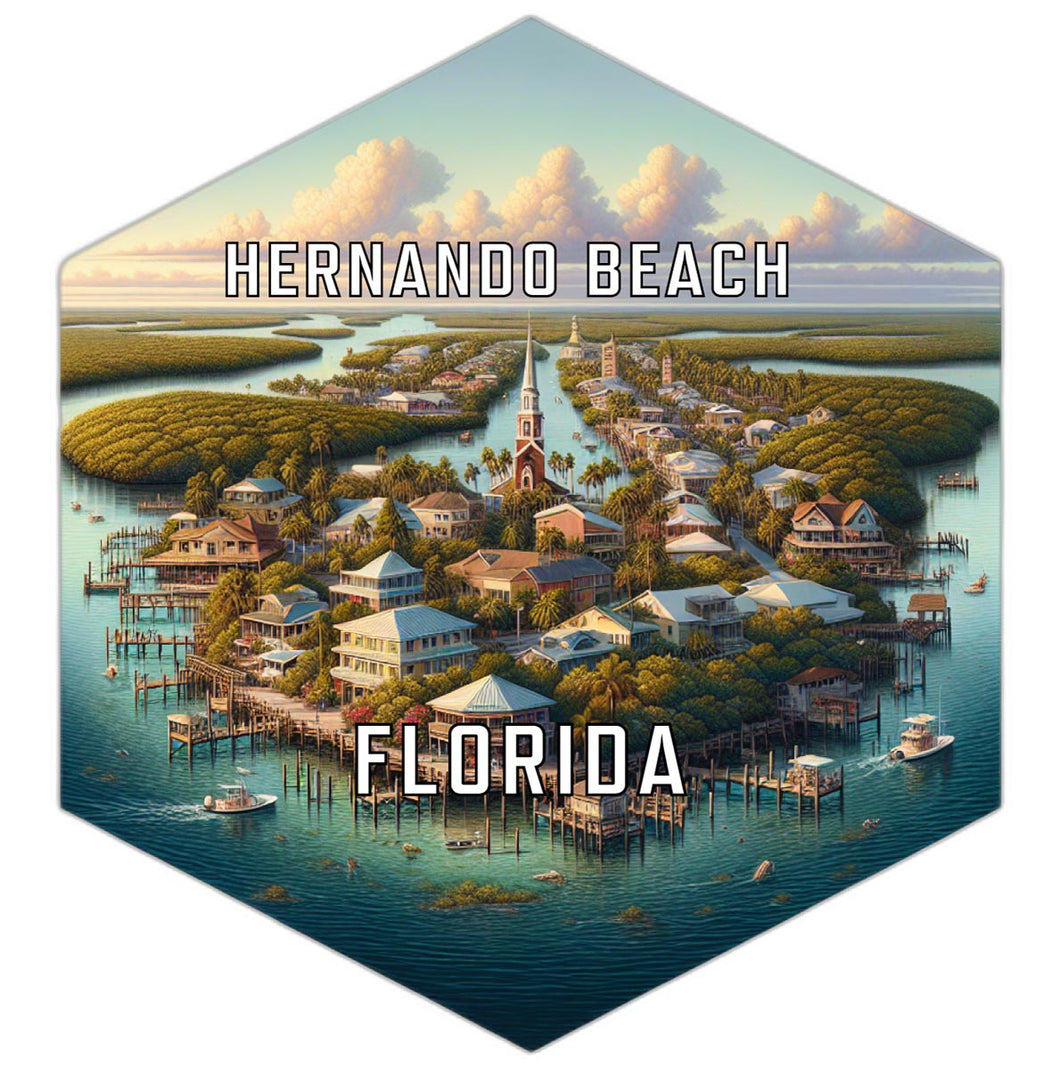 Hernando Beach Florida Travel Destination Souvenir Vinyl Decal Sticker 6-Inch