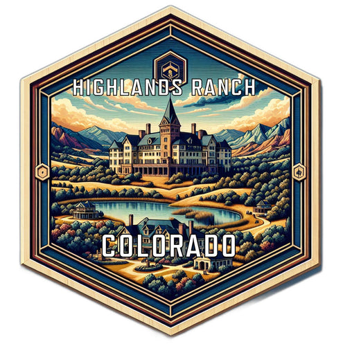 Highlands Ranch Colorado Travel Destination Souvenir Vinyl Decal Sticker 6-Inch