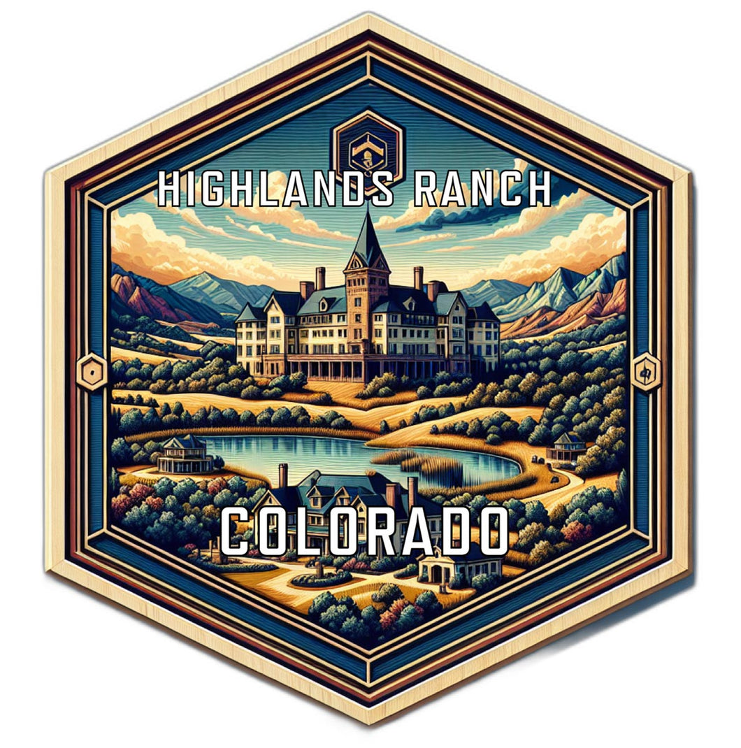 Highlands Ranch Colorado Travel Destination Souvenir Vinyl Decal Sticker 6-Inch
