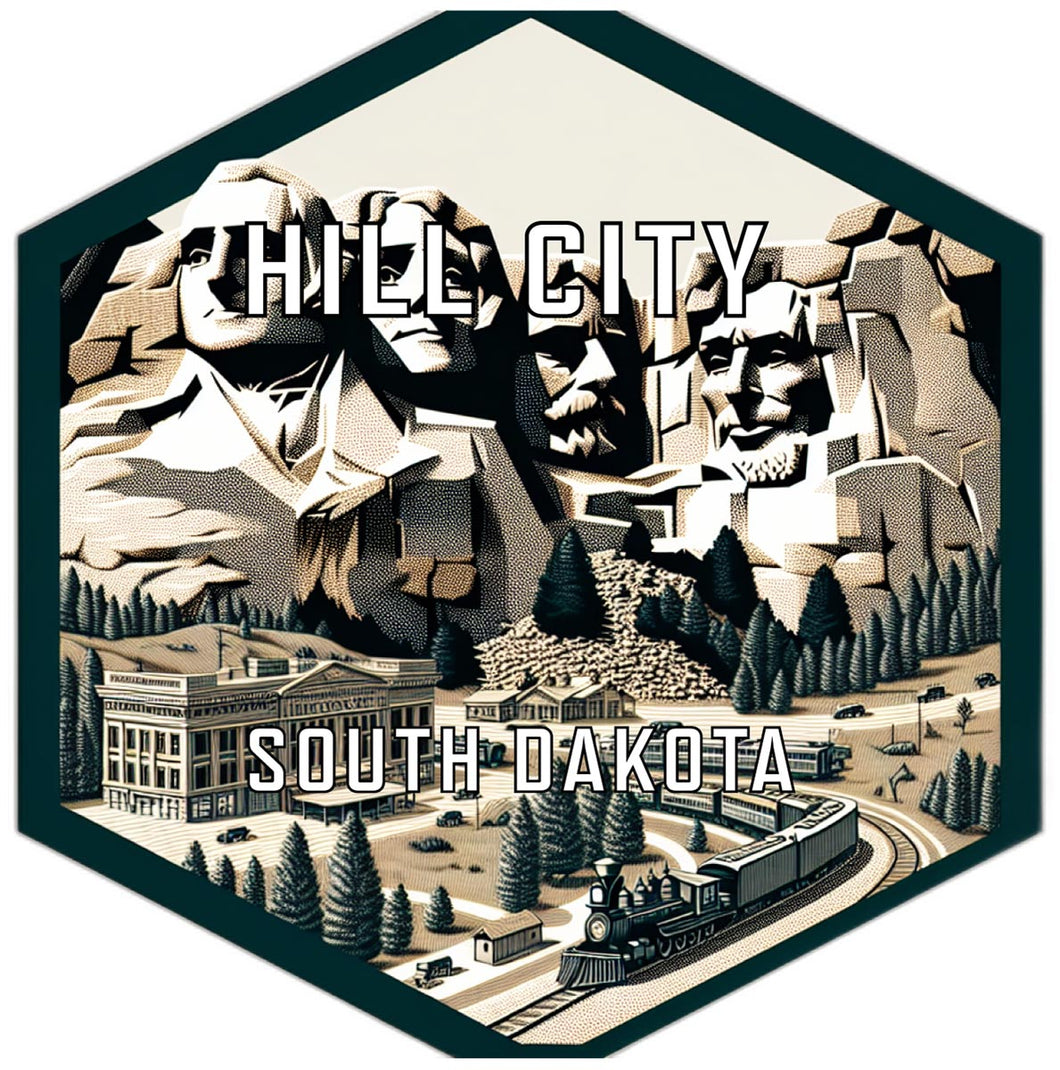 Hill City South Dakota Travel Destination Souvenir Vinyl Decal Sticker 2-Inch