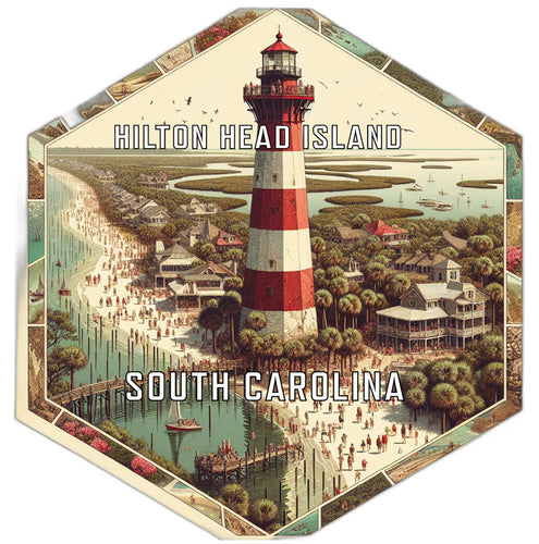 Hilton Head Island South Carolina Travel Destination Souvenir Vinyl Decal Sticker 2-Inch