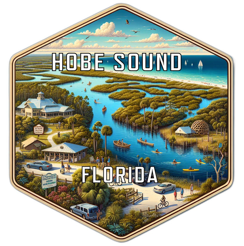Hobe Sound Florida Travel Destination Souvenir Vinyl Decal Sticker 2-Inch