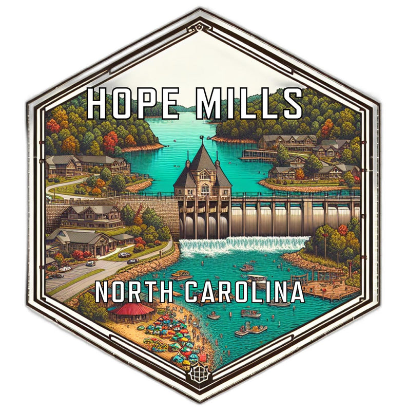 Hope Mills North Carolina Travel Destination Souvenir Vinyl Decal Sticker 2-Inch