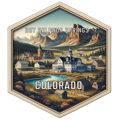 Hot Sulphur Springs Colorado Travel Destination Souvenir Vinyl Decal Sticker 6-Inch