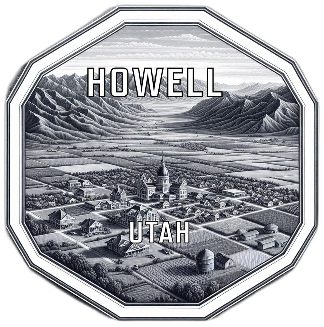 Howell Utah Travel Destination Souvenir Vinyl Decal Sticker 2-Inch