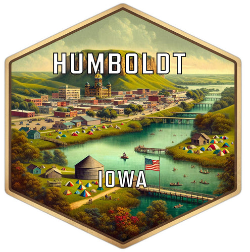 Humboldt Iowa Travel Destination Souvenir Vinyl Decal Sticker 2-Inch