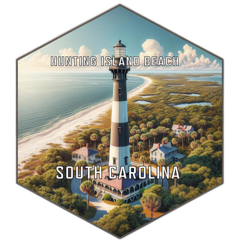 Hunting Island Beach South Carolina Travel Destination Souvenir Vinyl Decal Sticker 2-Inch