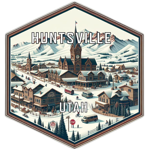 Huntsville Utah Travel Destination Souvenir Vinyl Decal Sticker 6-Inch
