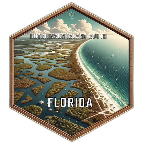 Hutchinson Island South Florida Travel Destination Souvenir Vinyl Decal Sticker 4-Inch