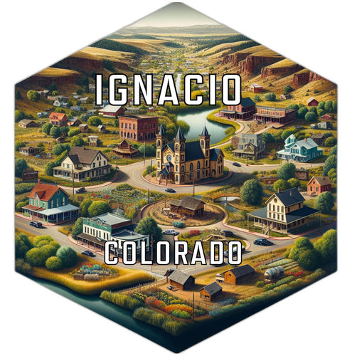 Ignacio Colorado Travel Destination Souvenir Vinyl Decal Sticker 4-Inch