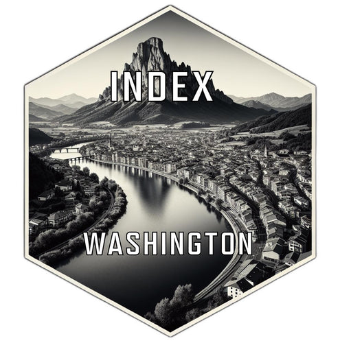 Index Washington Travel Destination Souvenir Vinyl Decal Sticker 2-Inch