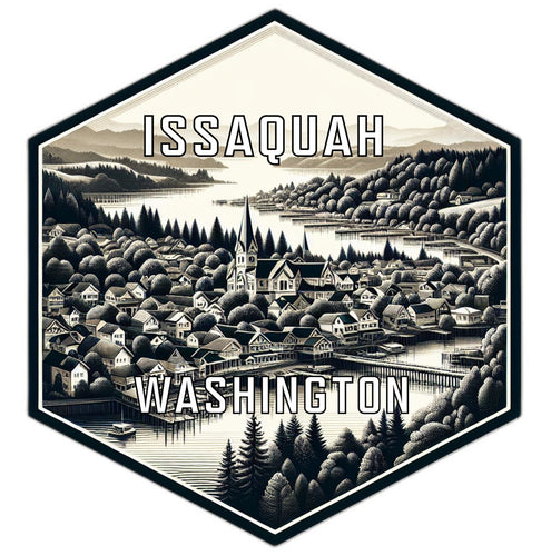 Issaquah Washington Travel Destination Souvenir Vinyl Decal Sticker 2-Inch